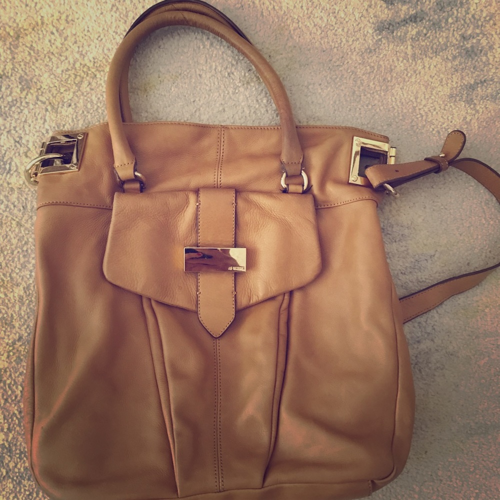 La Victorie Genuine Leather Carryall Tote